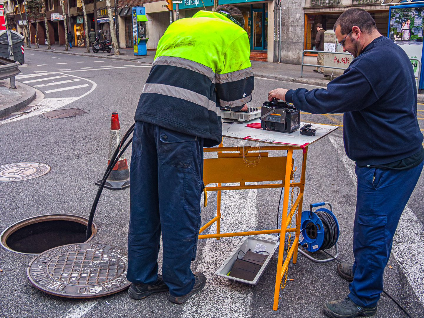 Raccordement fibre optique à Barcelone