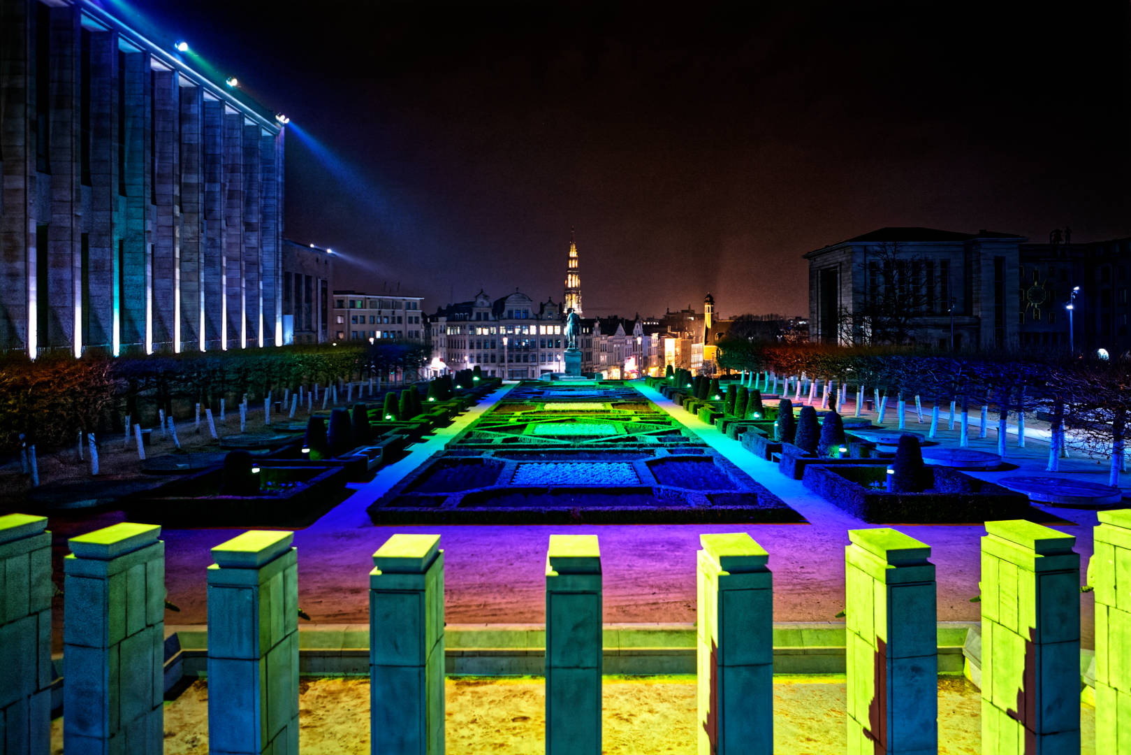 Nuit au Mont des Arts