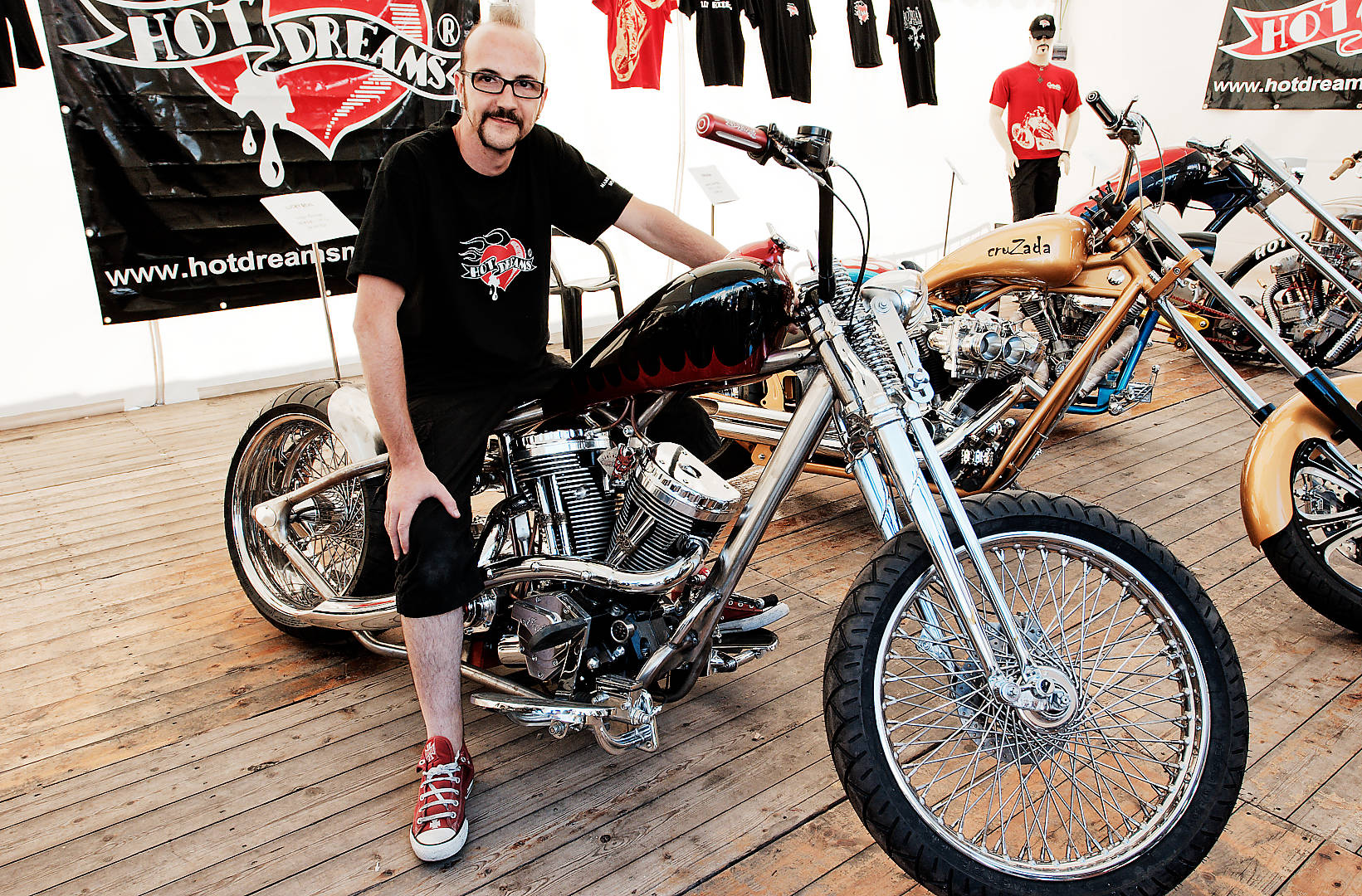Ferry Clot, designer et double champion du monde de customisation de Harley Davidson.