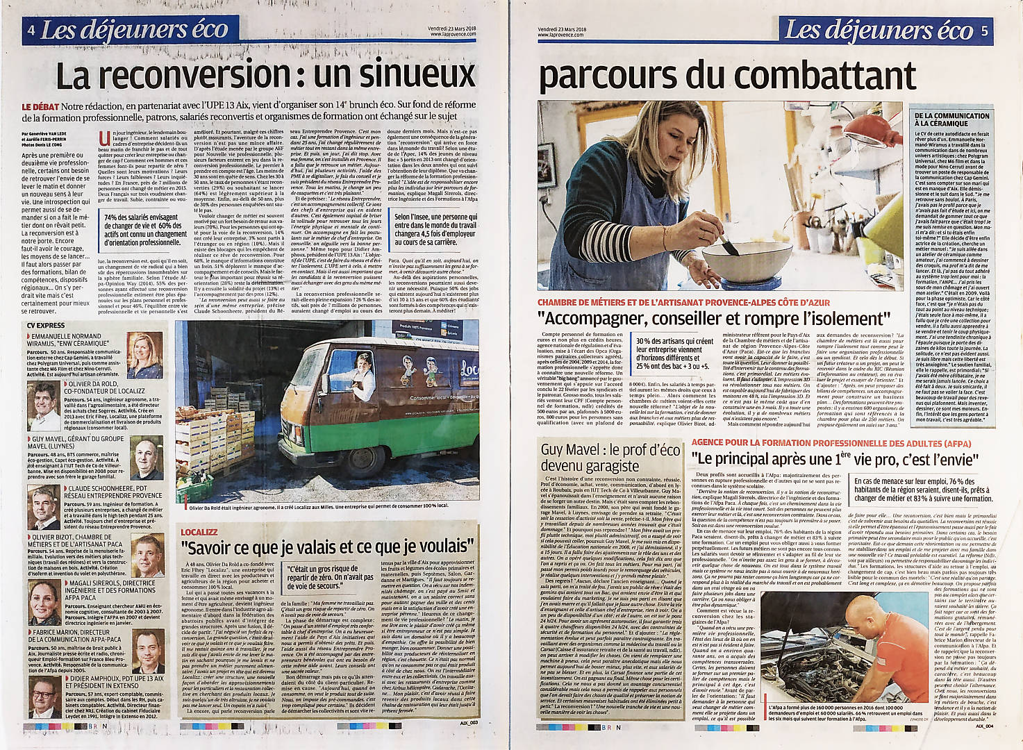 Les déjeuners éco : la reconversion